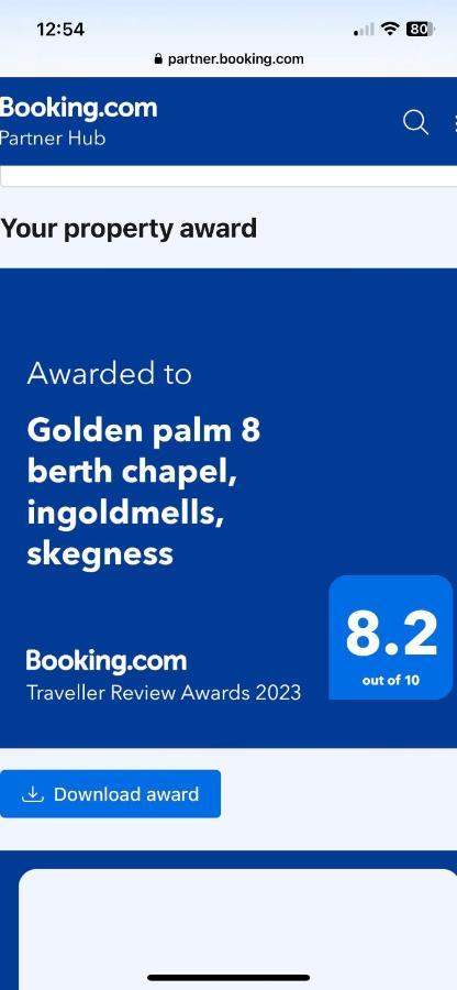 Golden Palm 8 Berth Chapel Saint Leanords, Ingoldmells, Skegness Caravan Экстерьер фото